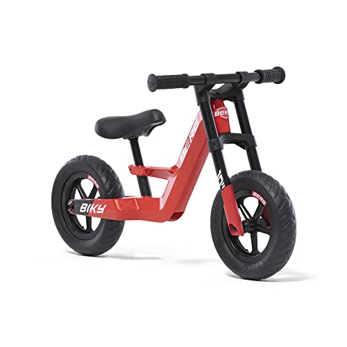 Berg Biky Mini Rot Laufrad ab 2 Jahre, Magnesiumrahmen, Rutschfahrzeug 10 Zoll, Kinderfahrrad Jungen und Mädchen, Sattel höhenverstellbar