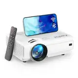 XuanPad Mini Beamer, 2024 Verbessertes 18000L WiFi Bluetooth Beamer, Mini Projektor HD 1080P Unterstützt, Heimkino Video Projector Kompatibel Mit Tv Stick/HDMI/USB/AV/Laptop/iPhone/Android