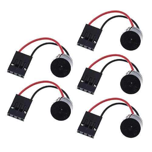 Lamala 5Pcs PC Computer Mainboard Motherboard Case Buzzer Connector Internal Speaker Beep Code Buzzer Alarm Adapter Cable Motherboard Error Display Card Error Controller Error Board