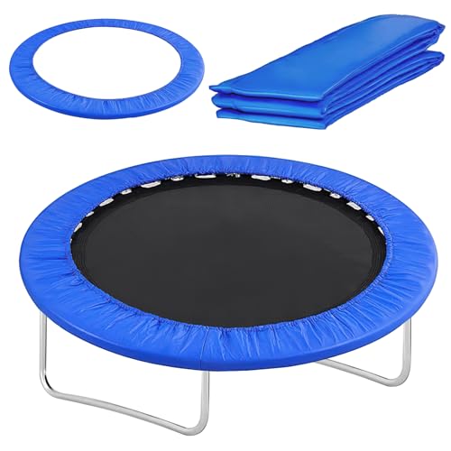 Trampolin Randabdeckung Ø 305 cm UV-beständig Federabdeckung Outdoor Wetterschutzplane Trampolinschutz Abdeckplane