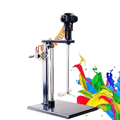 Farbmischer Pneumatischer Rührer, 5 Gallen/20L Halterungsmischer, Edelstahl Tisch Vertikaler Luftmischer, Automatisches Anheben, Air Agitator Rührmaschine