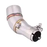 Keenso Motorrad Auspuff Mittelrohr, Motorrad Edelstahl Auspuff Mittlere Rohre Adapter Verbinder für R25 R3 2013-2016 Auspuffanlagen-Modifikationen