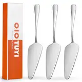 OioTuyi 3 Stück Edelstahl Tortenheber und Kuchenschaufel Set, ideal für Küche, Restaurants und Partys, inklusive Lasagneheber, Kuchenmesser