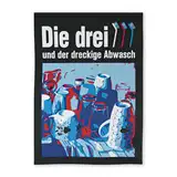 getDigital Geschirrtuch Die DREI Spülbürsten - Saugstarkes Küchentuch für Detektive und Abenteuer - Geschirrhandtuch aus 100% Baumwolle, 50 x 70 cm