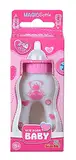 Simba 105560013 - New Born Baby Magisches Milchfläschchen, Milchflasche mit verschwindender Milch, 13cm, Weiß, Rosa