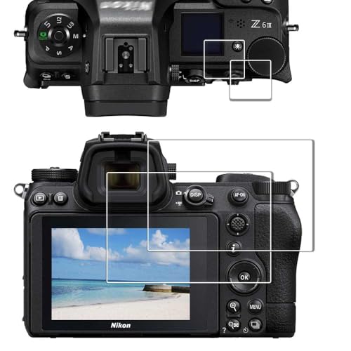 iDaPro Displayschutzfolie für Nikon Z 6III Z6 III+ Top Screen [2+2 Pack] Panzerglas Einfache Installation