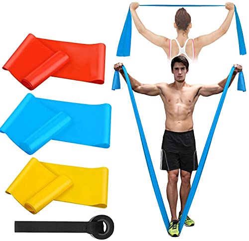 Fitnessbander Widerstandsbänder Krafttraining Gymnastikband Extra Lang Resistance, Trainingband Widerstandsband Latex Elastisch Stretching Bänder Übungsband für Yoga