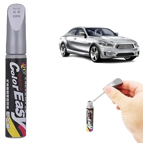 SEGMINISMART Lackstift Auto,Auto Lackstift,Auto Reparatur Lack Auto Pinsel,Lack Reparatur,Auto Kratzer Reparatur Stift,Lackstift Auto Lack Reparatur für Auto Kratzer Reparatur,1 Stück (Silber)