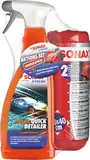 SONAX XTREME Aktionsset Ceramic QuickDetailer (750 ml) mit einem Doppelpack hochwertiger MicrofaserTücher | Art-Nr. 02687410