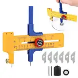Kreisschneider Papier,1-15cm Circle Cutter,Geeignet FüRkreiszeichner,Kleine Kreise,Kann Zum Schneiden Von Papier,Pappe,Leder Verwendet Werden,Professionelles Zirkelmesser