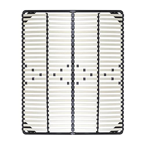 i-flair® Lattenrost 180x200 cm, Lattenrahmen mit 56 Federholzleisten und Mittelzonenverstellung, für alle Matratzen geeignet