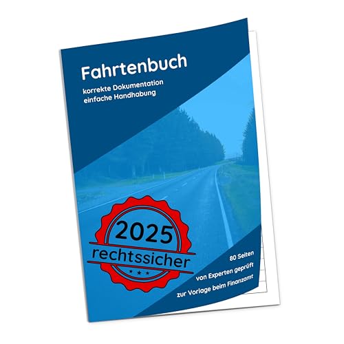 1 | 3 | 10 Fahrtenbuch PKW Finanzamt anerkannt A5 80 Seiten Deutschland Österreich LKW Fahrtenbücher 2024 Private Geschäftliche Fahrten