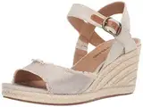 Lucky Brand Damen Mindra Keilabsatz Espadrilles, Natur/Plat, 41 EU