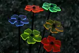 sabro-design 6er Set Ø5cm Leuchtblumen Nr.2 Sonnenfänger Gartenstecker
