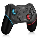 Zakgbxbig Controller für Switch, Wireless Pro Controller für Switch Lite, Controller für Switch Remote Gamepad Joystick, Turbo und Dual Vibration (Black)