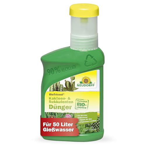 Neudorff BioTrissol Kakteen- & SukkulentenDünger - Bio-Dünger für kräftig grüne Pflanzen und beeindruckende Blüten, 250 ml