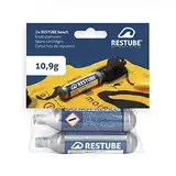 Restube Beach CO2 Kapseln für Schwimmboje Aufblasbar und Notfall Schwimmboje, Ersatzkartuschen wasserdicht, 10.9g CO2 Zylinder für Restube [Beach] (2X Stück)