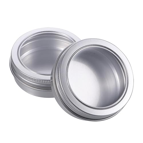 GLSTOY 12er Set 60ml Dosen Mit Fenster Leere Kosmetikbehälter Für Kerzen üßigkeiten Und Cremes Hochwertige Aufbewahrungslösungen