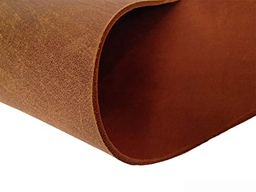 Hund natürlich Lederzuschnitt Rindsleder 3,5mm Fettleder Dickleder Farbe und Größe wählbar (40cm x 20cm, Cognac)