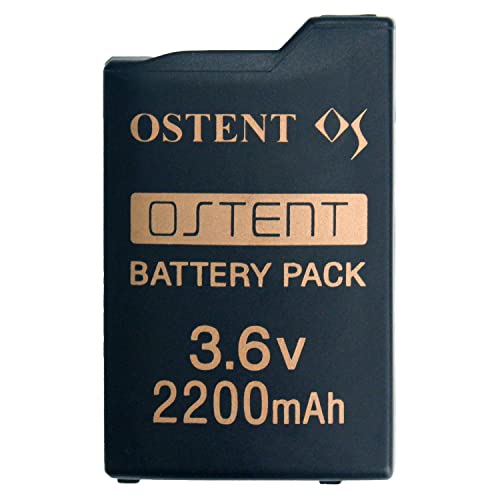 OSTENT 2200mAh 3,6V Lithium-Ionen Li-ion Polymer Akku Ersatz Verbesserte Version für Sony PSP 1000 PSP-280 Konsole Videospiele