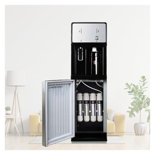 Flaschenloser Wasserspender for den Boden mit Filtration, 4-stufiger Wasserfilter, PP-Baumwolle – Vor- und Nachkohle – Ultrafiltrationsmembran – 3 Temperatureinstellungen(A)