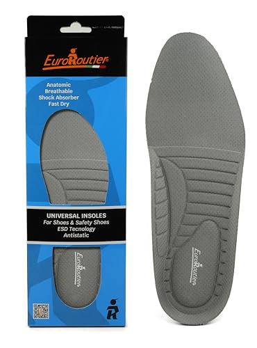 EuroRoutier Universelle Antistatische ESD Einlegesohlen, Komfort Einlegesohlen für alle Schuhe (41 EU)