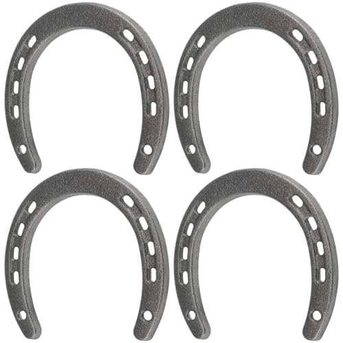 HEMOTON Hufeisen Metall Glückshufeisen Hochzeit Glücksbringer 4 Stücke Hufeisen Anhänger Eisen Hufeisen Wand Deko DIY Basteln Eisenhufeisen für Hochzeit Geburtstag Party Wanddekoration