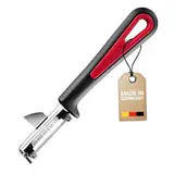 Westmark 29032270 Sparschäler Gallant für Linkshänder, PP/TPE/Edelstahl, schwarz / rot, 16,5 x 3,7 x 2 cm