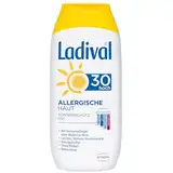 Ladival Allergische Haut Sonnenschutz Gel LSF 30 – Parfümfreies Sonnengel für Allergiker – ohne Farb- und Konservierungsstoffe, wasserfest – 1 x 200 ml