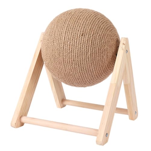 ERINGOGO 1Stück Holz Katzenkratzspielzeug Mit Kratzkugel Stabiler Kratzbaum Für Katzen Für Tiergeschäfte Und Perfektes Für Katzenliebhaber