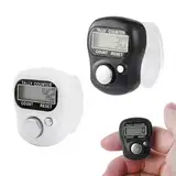 Rundenzähler Digital, Mini Finger Counter, 2 Stück Zähler, Handzähler Elektronisch, Finger Counters, Digitale LED-Finger-Clicker, Elektronische Finger Zähler, Fingerzähler, Manueller Zähler（2 Farben)