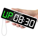 REACHER Tragbare Gym Timer & Uhr, Countdown/UP,Stoppuhr,Crossfit,Workout Intervall Sport Timer mit Leistungsstarke Batterie, Starkem Magnet, Lautstärkeregler, Digital Fitness Timer für Home Gym Garage