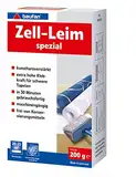 Baufan Zell-Leim spezial - 200g I Kunstharzverstärkter Spezial Tapetenkleister mit extra hoher Klebkraft für schwere Tapeten I Tapetenleim 20 - 25 m2
