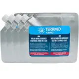 TERRMO Ice Pro™ Kleine Kühlakkus für Kühltasche, Brotdose, Kühlbox, Medikamenten | Extra Lange Kühldauer | Wiederverwendbar, Hochleistungsfähig | Kühlelemente, kühlpack 350ml & 19x16cm (4er Pack)