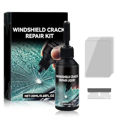 Enitmor Steinschlag Reparaturset Windschutzscheibe, Windshield Crack Repair Kit, Windshield Repair Kit, Glas Cracks Reparatur Set, Cracks Gone Glass Repair Kit Zur Reparatur Löchern und Rissen (1)