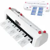 MTTXY Elektrischer Cutter für 90 X 54 Mm Karte, Automatische Visitenkartenschneider -Bindungsmaschine für Alle Arten von Druckgeschäften/Werbedesignläden/kleine Druckgeschäfte