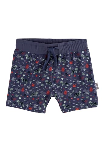 Sterntaler Badeshorts Unterwasser Print - UV-Schutz 50+ Schwimmhose - Jungen Beachwear - Baby Schwimmpanty mit Windeleinsatz bis Größe 86/92 und verstellbarem Kordelzug im Bund, blau, Größe 80