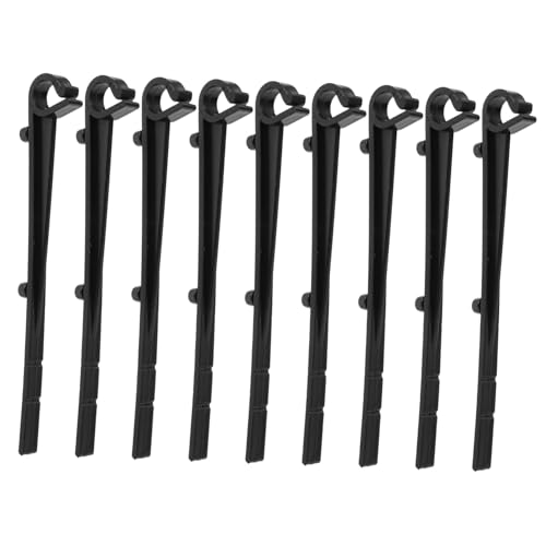 FOYTOKI 20stücke Gutter Guard Clips Schwarz Kunststoff Befestigungsklammern Für Effektive Dachrinnenwartung Und Installation Von Laubschutzsystemen