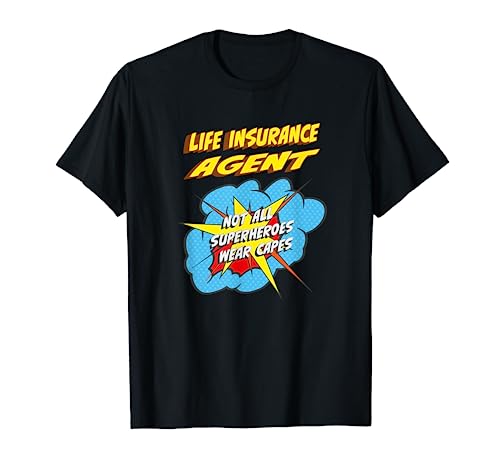 Lebensversicherungsagent Lustiger Superhelden-Job T-Shirt