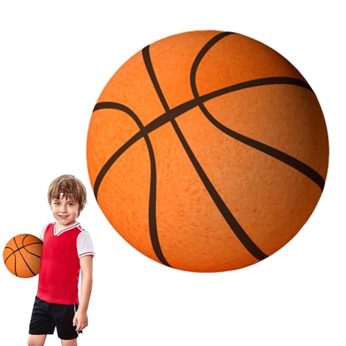 Leiser Basketball – Silent Ball aus PU-Basketball | Stummer Basketball für Indoor-Aktivitäten, Spielübungen für Kinder, Jugendliche und Erwachsene