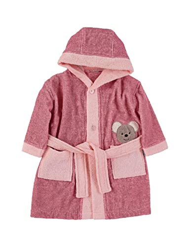 Sterntaler Baby - Mädchen Bademantel Mabel Bathrobe, Rosa, 98/104