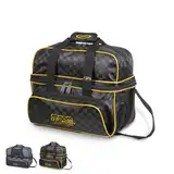 EMAX | Bowling-Ball-Tasche - Storm 2-Ball Tote Deluxe | Bowling-Tasche für 2 Bowling Bälle | Bowlingkugel-Tasche mit Schuhfach | Schwarz Gold