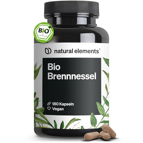 Bio Brennnessel – 180 Kapseln – 10:1 Brennnesselblattextrakt – vegan, hochdosiert, ohne unnötige Zusätze – in Deutschland produziert & laborgeprüft