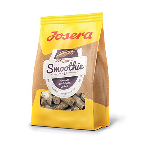 JOSERA Smoothie - Pferdeleckerli (1 x 900 g) | gesunde Lein-Fellglanz Pferdeleckerlis | sehr gute Akzeptanz | 1er Pack