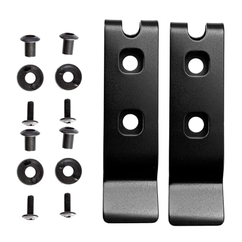 Yooghuge 2 Sets Edelstahl Outdoor Messer Clip Taille Clip Langlebige Scheide Taille Clip Scheide Zurück Clip Scheide Zurück Taille Clip