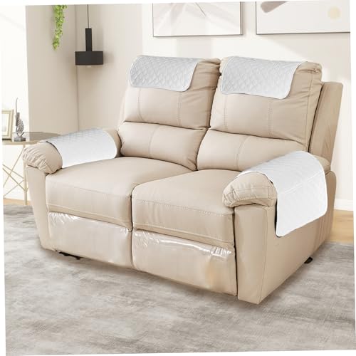 Hbbgdiy 4pcs/Set Polyestersofa Armabdeckungen mit Kopfstützenabdeckungen, weich