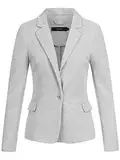 VERO MODA Damen Blazer 10154123 Hellgrau2 36