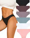 ALL OF ME 6er Pack Unterhosen Damen Baumwolle Unterwäsche Frauen Slip Baumwoll Frauen Slips Soft Hipster Sexy Panties Unterhose Women Underwear Weich Unterhose Mehrpack S-XL