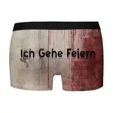 WKAYsIV Schlafshorts Jungen Problemlösung Blutige Shirts Höschen Lustige Herren Höschen Boxershorts Blau (XL)