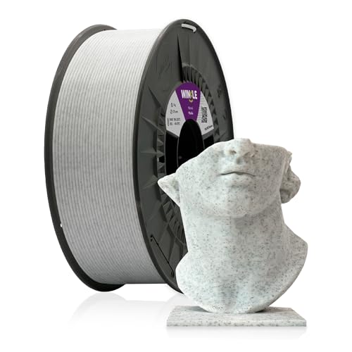 WINKLE PLA HD Texturieren Filament 1.75mm Marmor, 1kg Spule, 3D Drucker Filament Kompatibel mit FDM Druckern, 3D-Druckmaterialien, Maßgenauigkeit +/- 0.05mm, Leicht zu Bedrucken